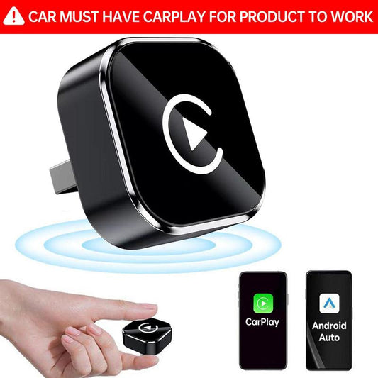 2025 Wireless Carplay Adapter for Iphone/Android - Fast Connection,No Latency,Hands-Free Call Wireless Adapter Electronic Charger Carplay Dongle